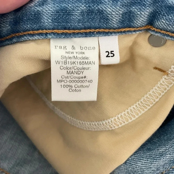 Rag & Bone front zip denim mini skirt in Mandy - Picture 10 of 14